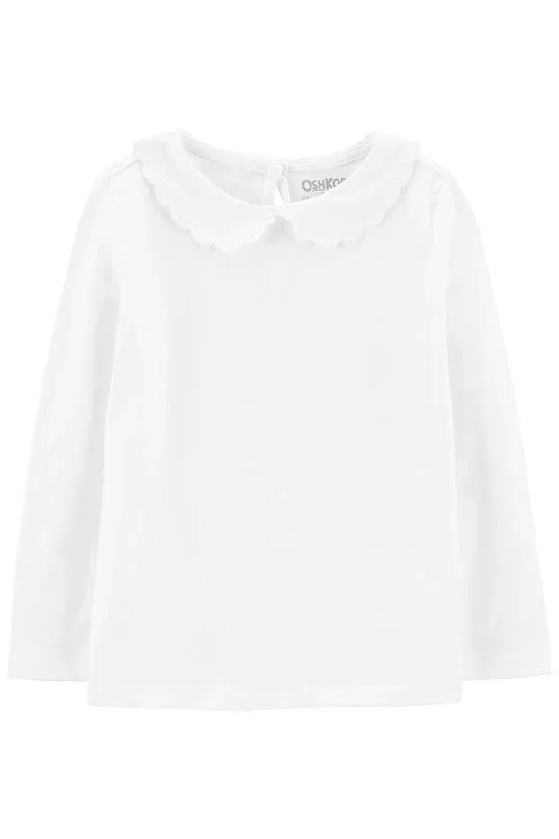 Детская футболка для девочек хлопковая Oshkosh, White