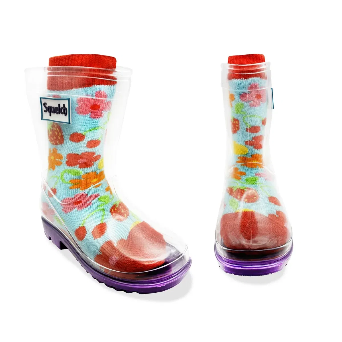Детские носки для резиновых сапог Strawberry Dream Squelch Wellies, Multi — фото 2