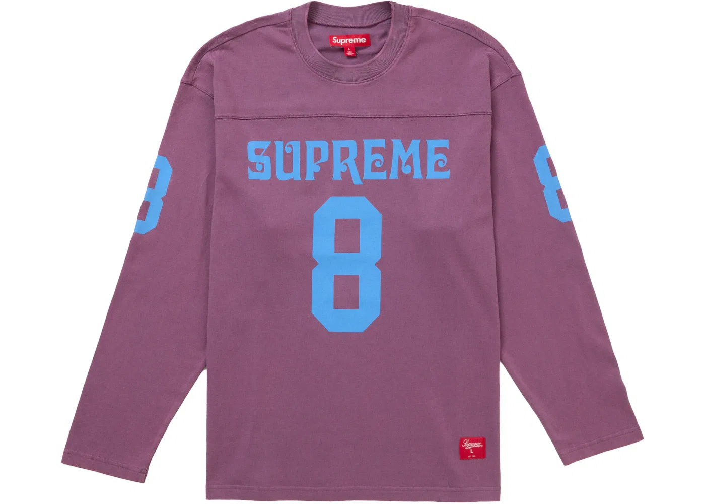Мужская футболка с длинным рукавом Supreme Affiliated L/S Football Top, Dusty Purple