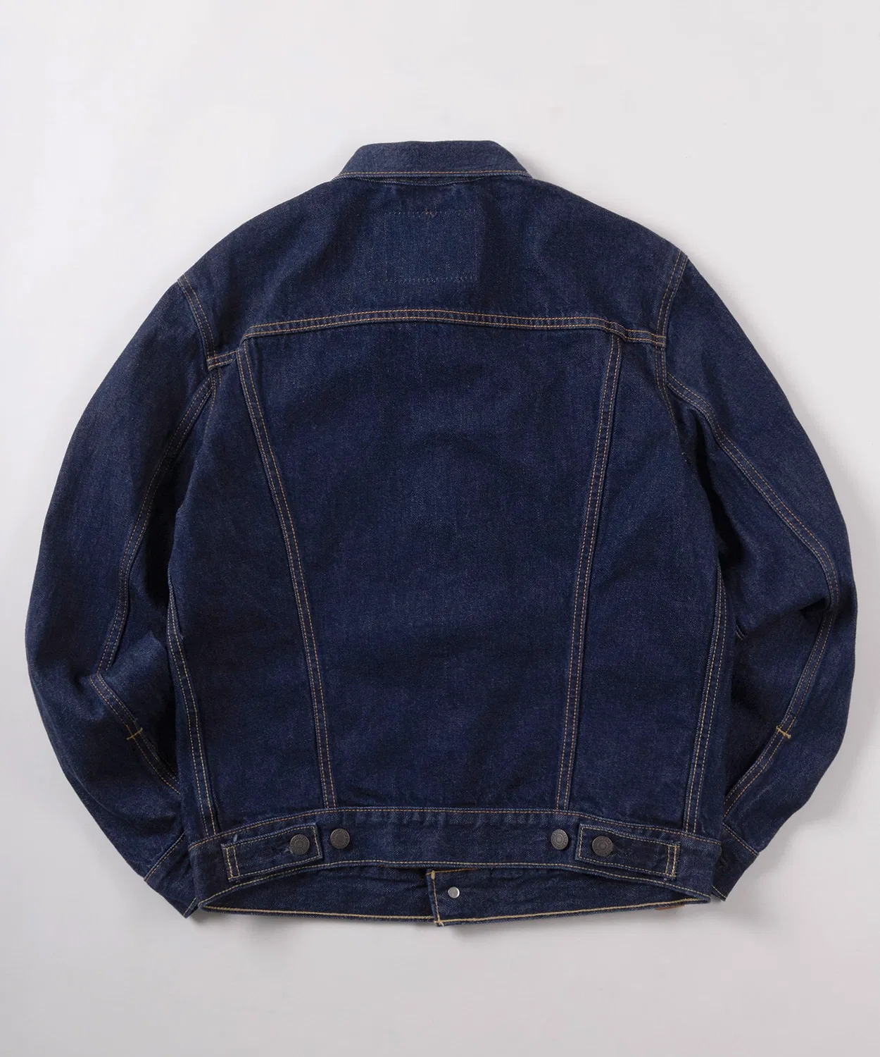 Джинсовая куртка-тракер с селвидж-денимом Levi's Standard Fit Type III, Indigo Blue — фото 2