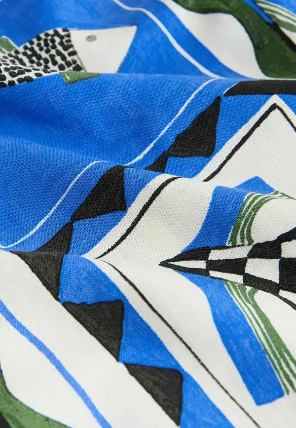 Брюки с принтом Trousers Next Ecru Fish Print, бежевый — фото 2