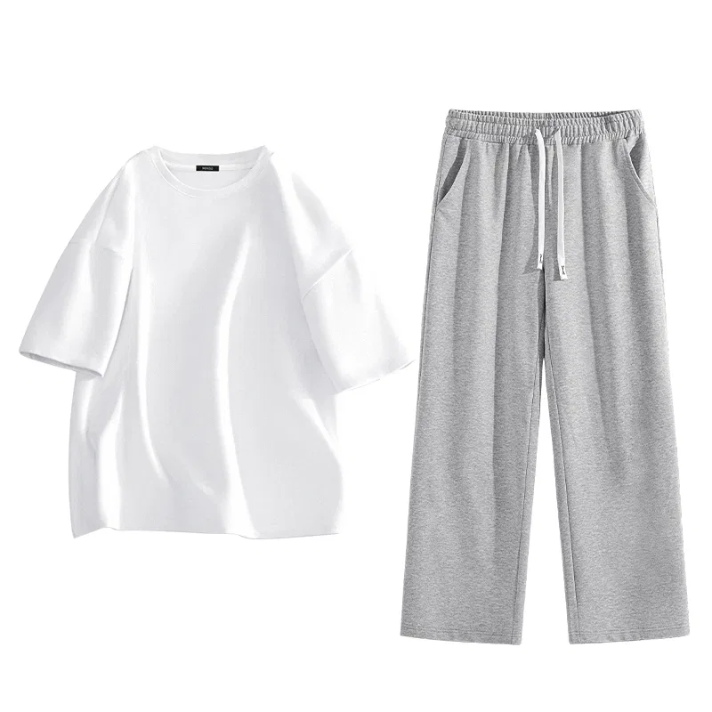 Детский спортивный костюм Glacier Blue + Heather Gray MINISO, Цвет Glacier Blue Heather Gray — фото 3