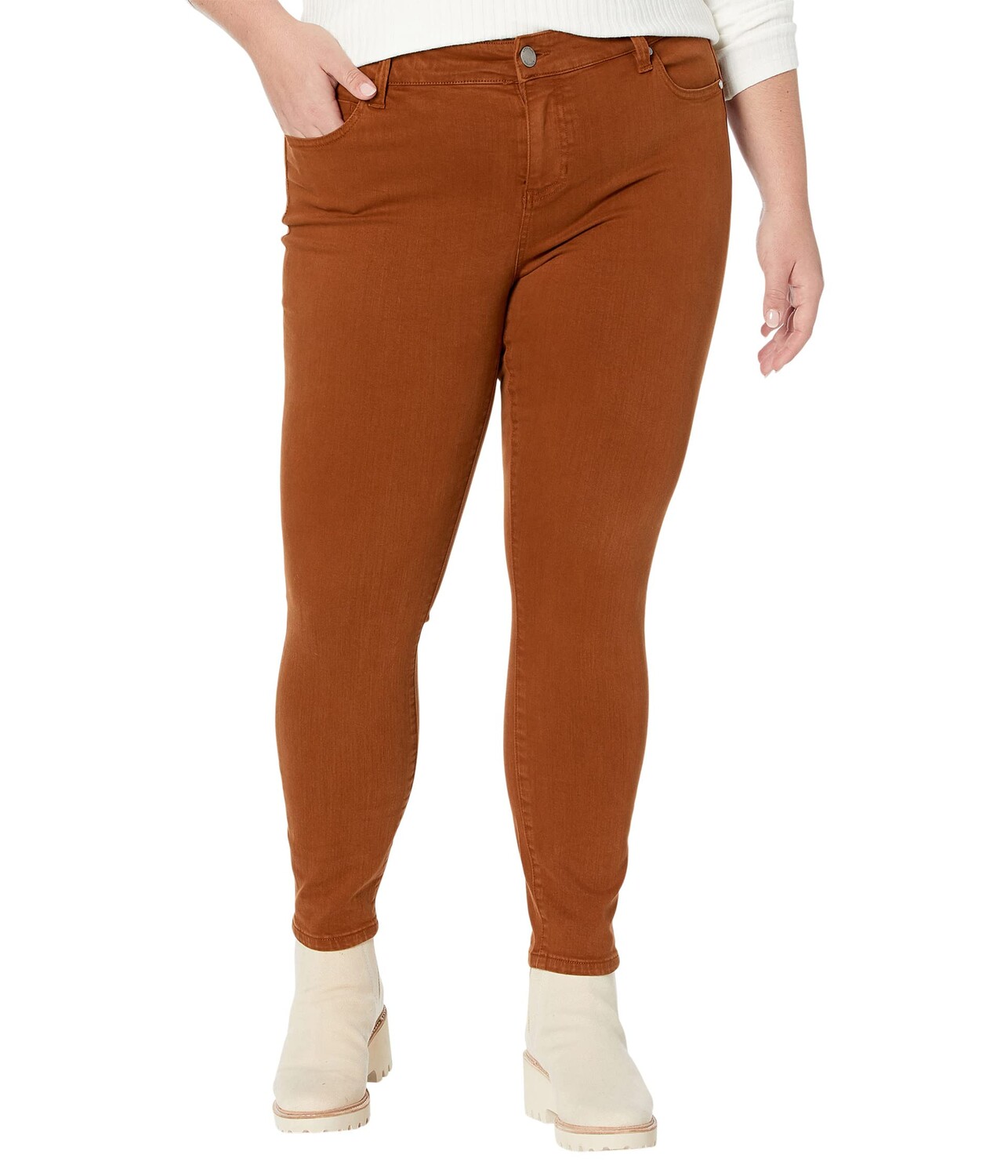 

Джинсы Liverpool, Plus Size Abby Ankle Skinny 28" in Cognac