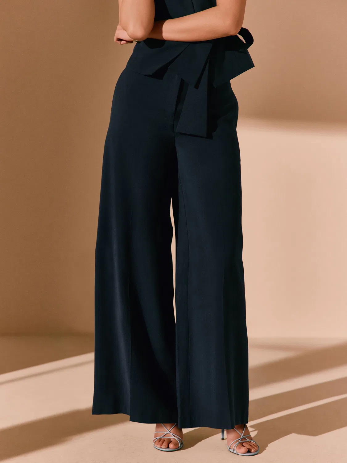 Брюки широкие Navy Blue Next, темно-синий — фото 4