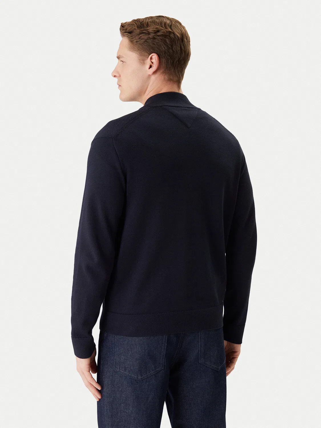 Мужской кардиган стандартного кроя Tommy Hilfiger, темно-синий — фото 3