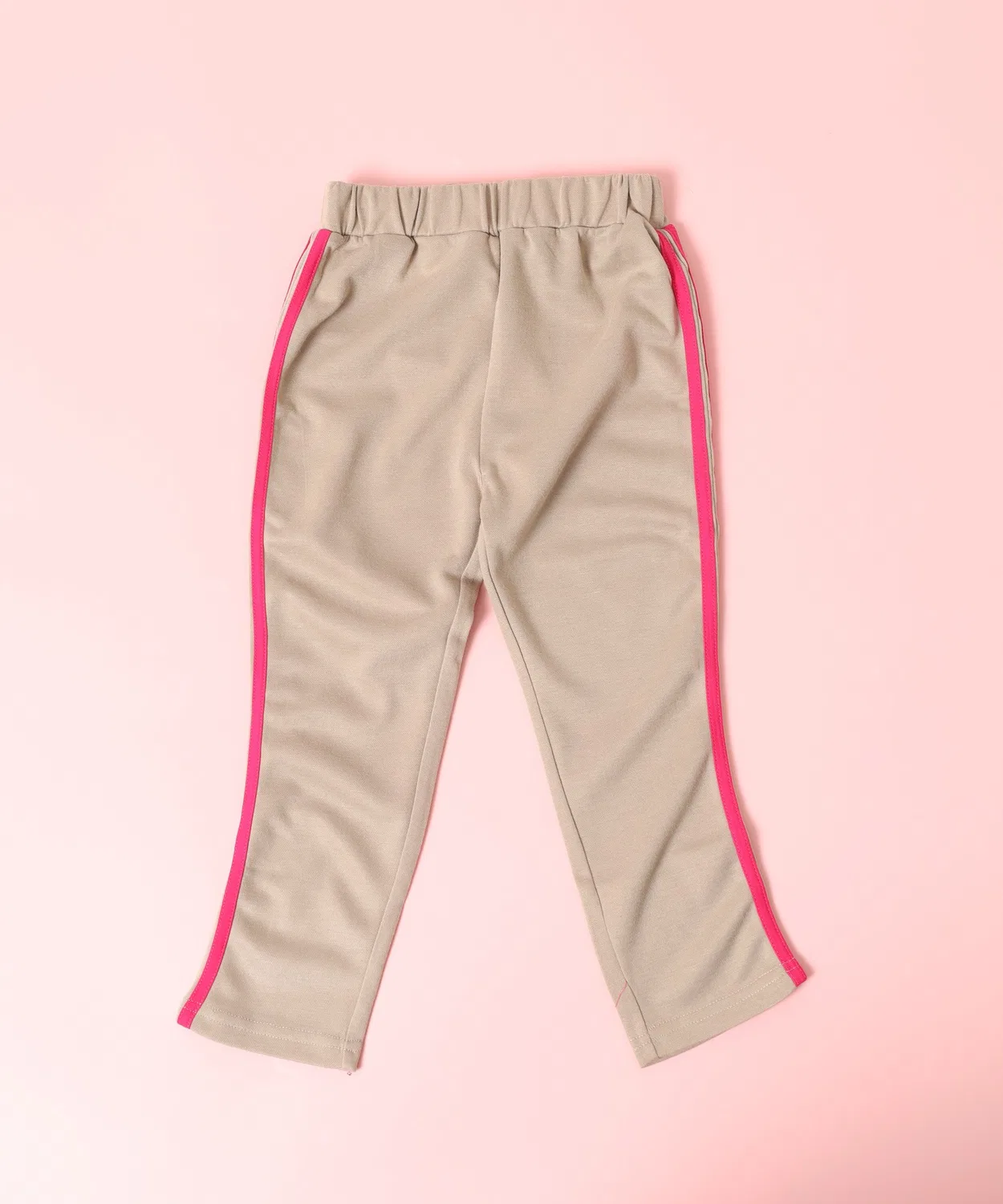 Детские спортивные брюки с боковыми лампасами, семидлинные, модель Side Line FUNALIVE, Beige — фото 4