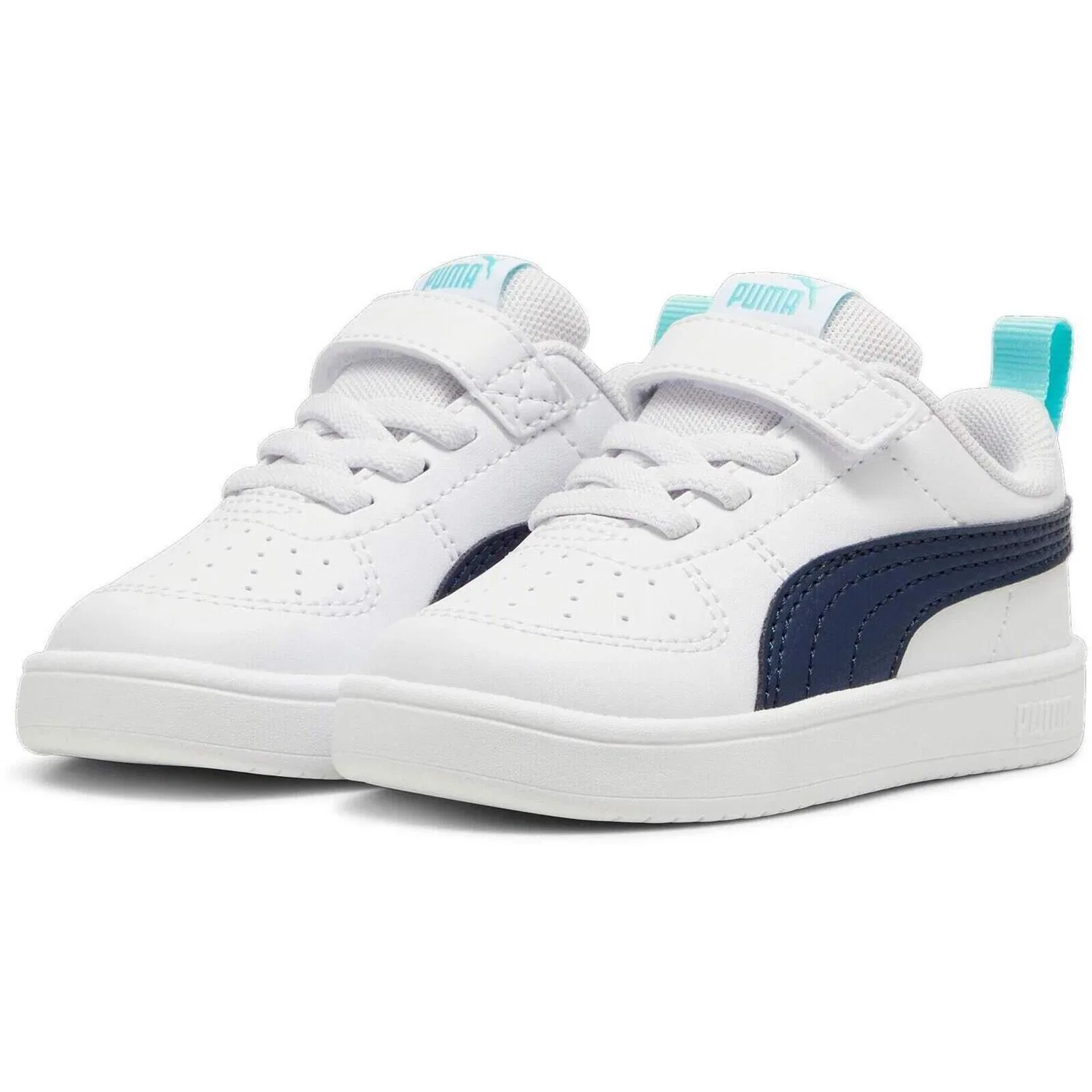 Детские кроссовки из экокожи Puma Rickie Ac Inf, Weiss — фото 3