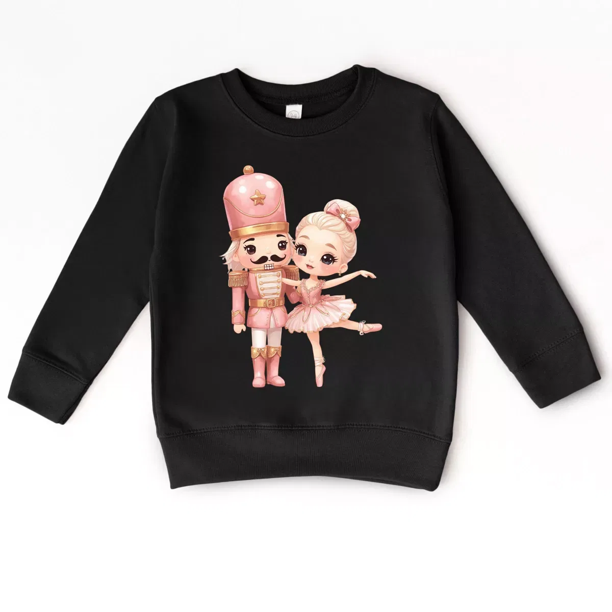 Детский свитшот для девочек с принтом Pink Nutcracker Ballerina The Juniper Shop, Pink