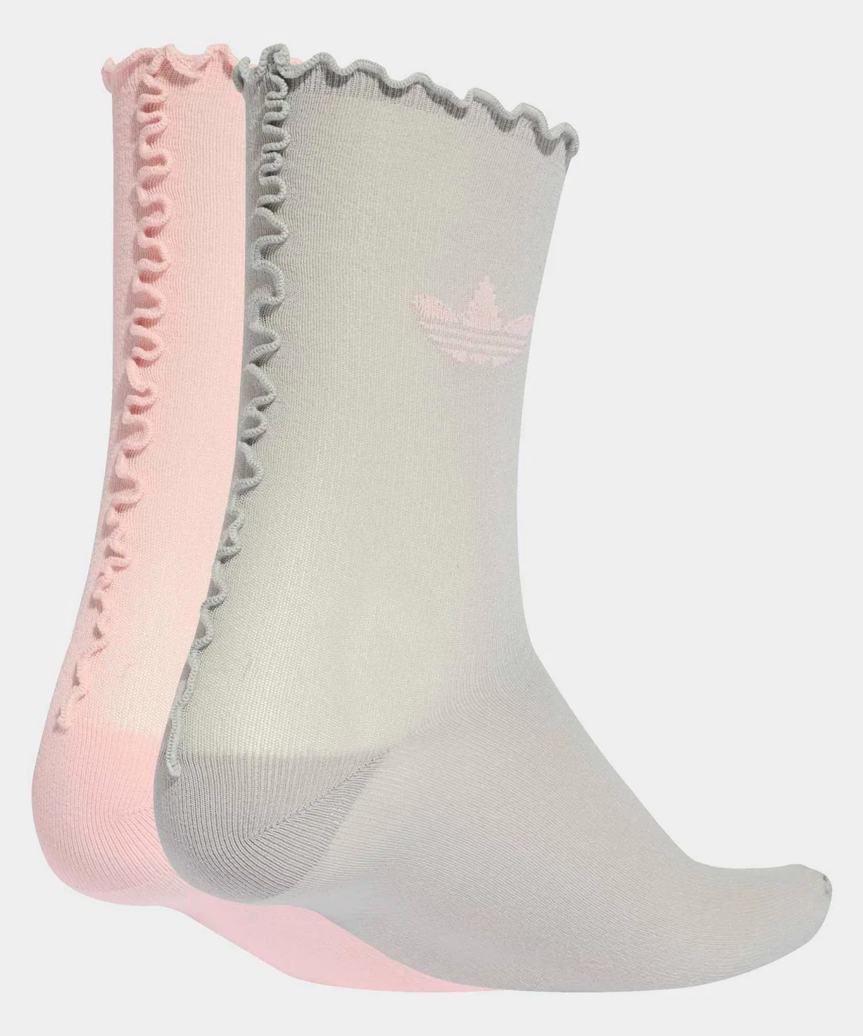 Женские носки с рюшами, 2 пары Adidas Originals, Розовый — фото 2