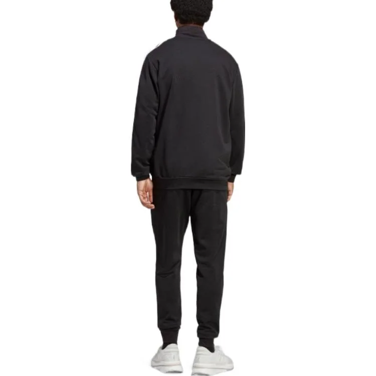 Спортивный костюм Adidas Basic 3-Stripes French Terry, черный — фото 2