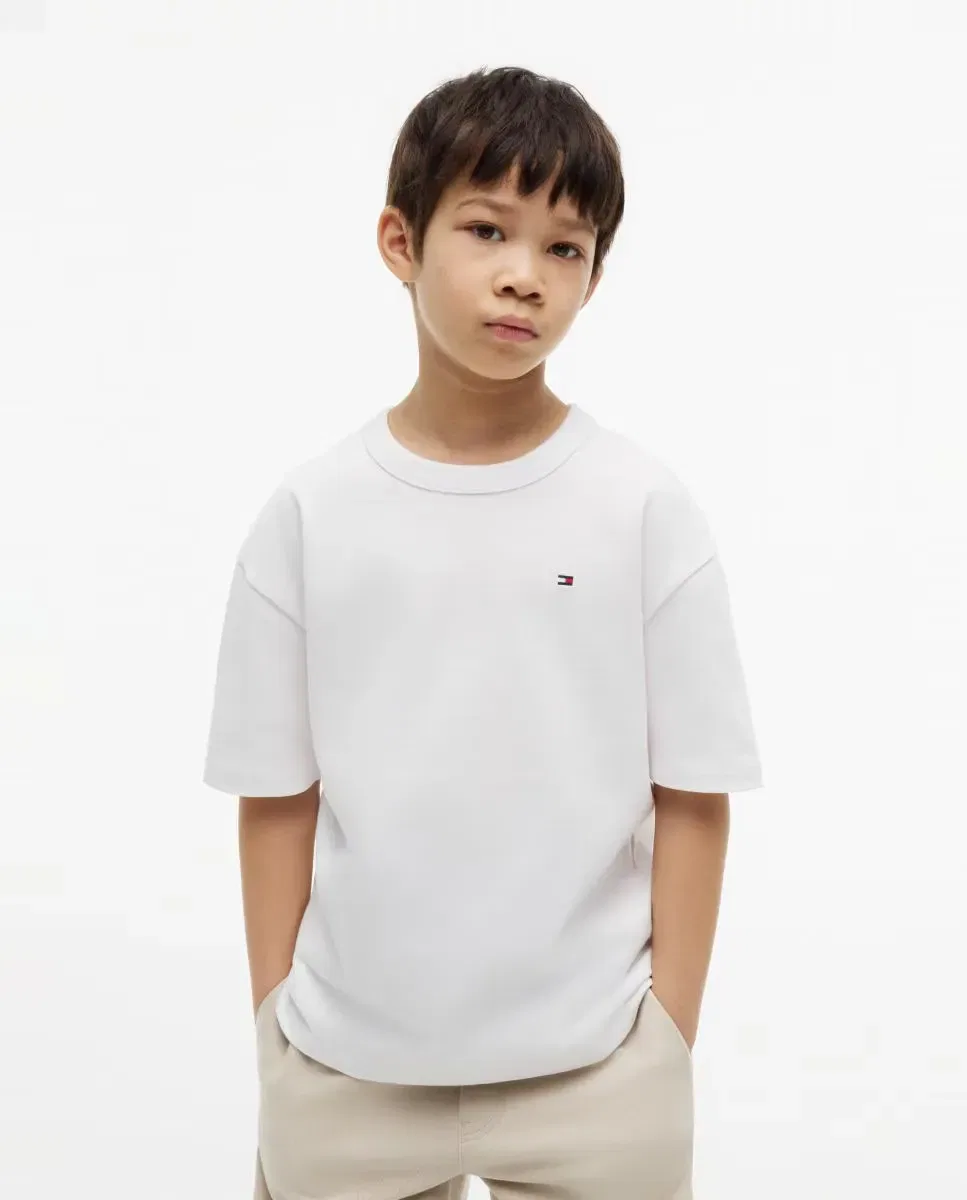 Детская футболка для мальчиков с коротким рукавом Tommy Hilfiger, Blanco