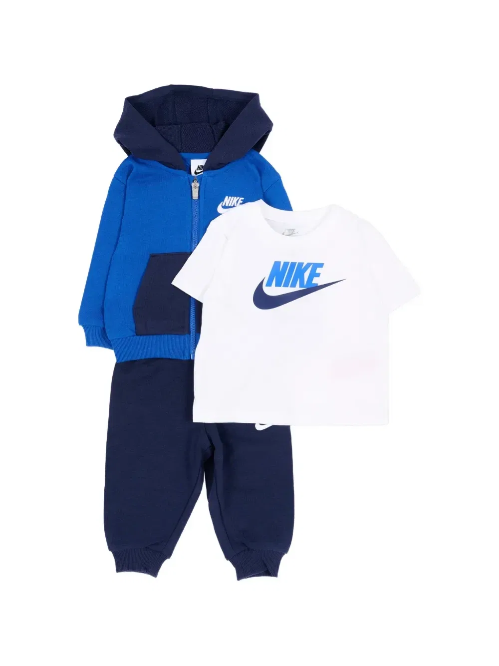 Комплект спортивного костюма с логотипом из трех предметов Nike Kids, синий
