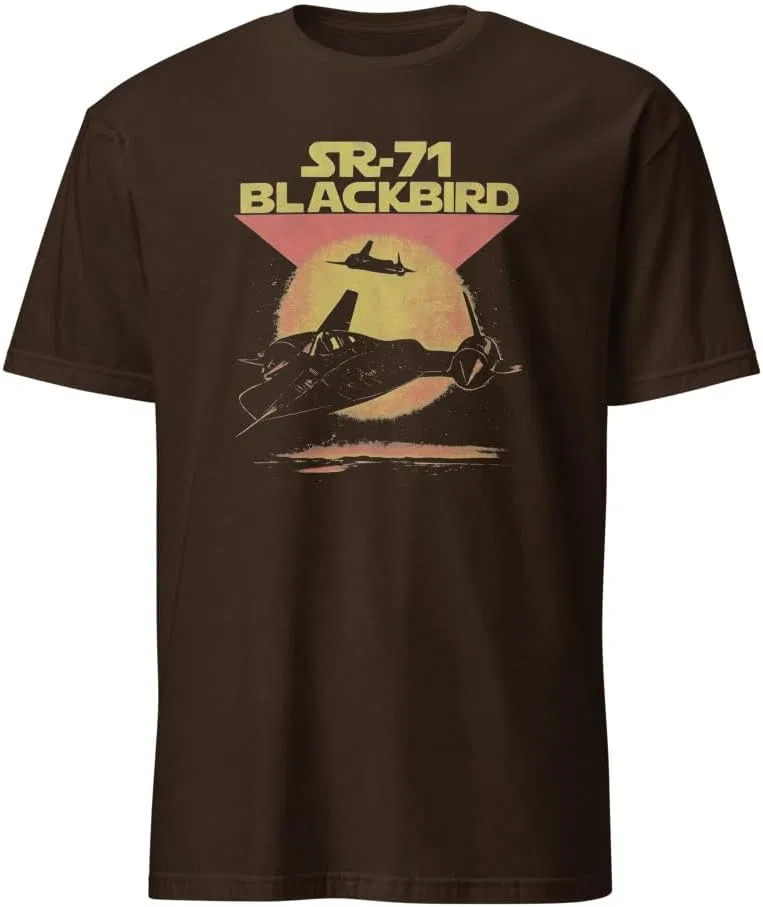 Мужская футболка с принтом SR-71 Blackbird 64000, Dark Chocolate
