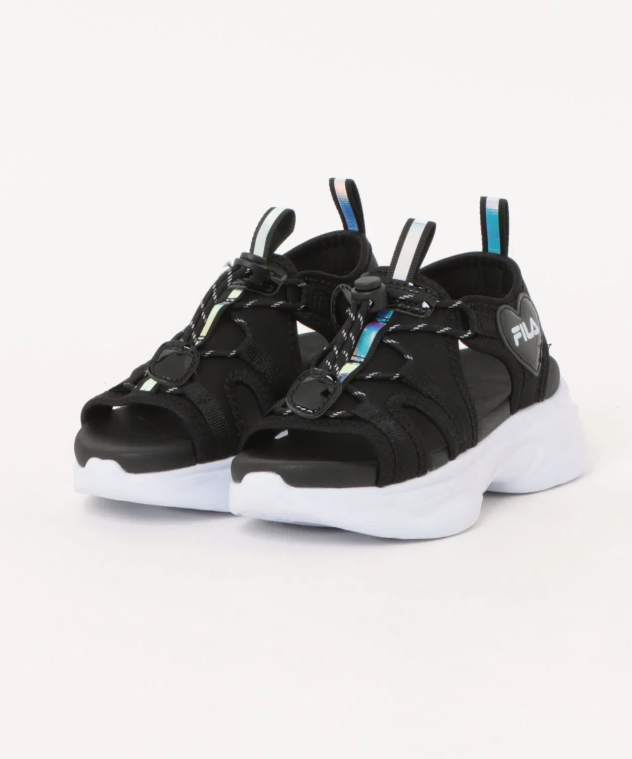 Детские спортивные сандалии с толстой подошвой LILLY POP FILA, Black/White