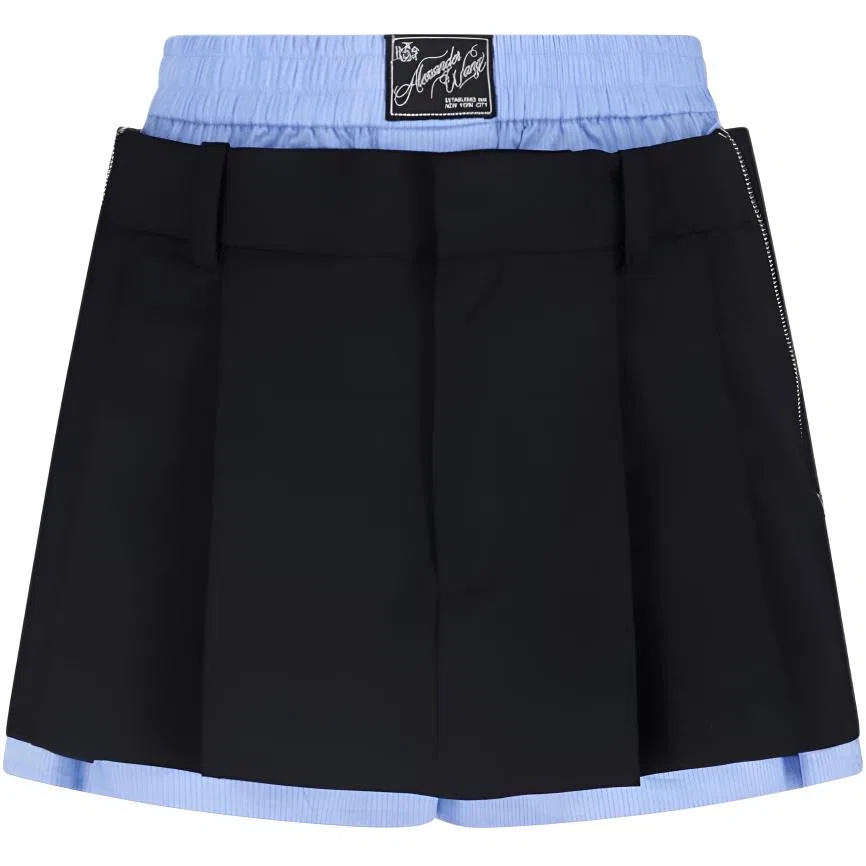 Женская юбка мини повседневная Alexander Wang, Blue Black