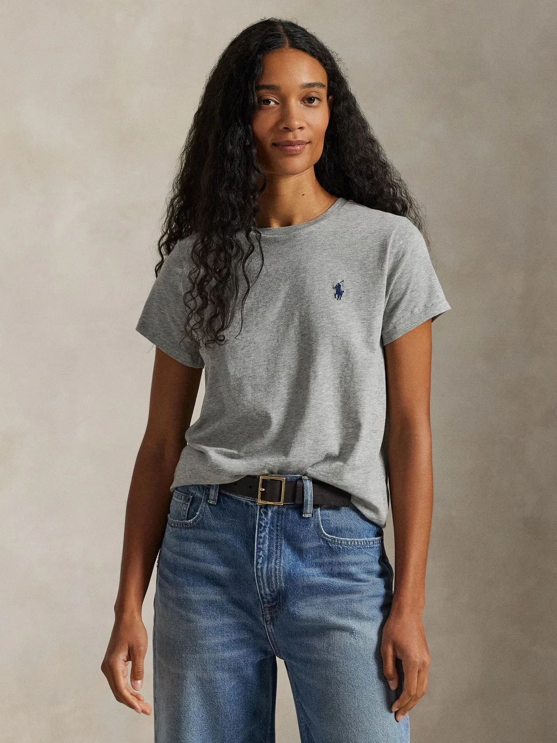 Футболка с круглым вырезом, классическая посадка Polo Ralph Lauren, серый