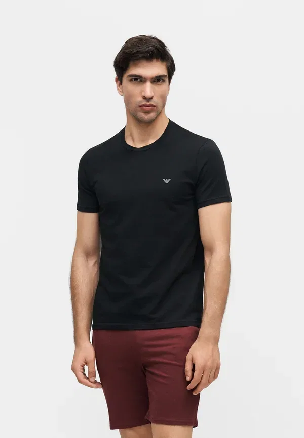 Футболка с круглым вырезом Endurance parte alta, комплект из 2 штук Emporio Armani, черный/серый — фото 2