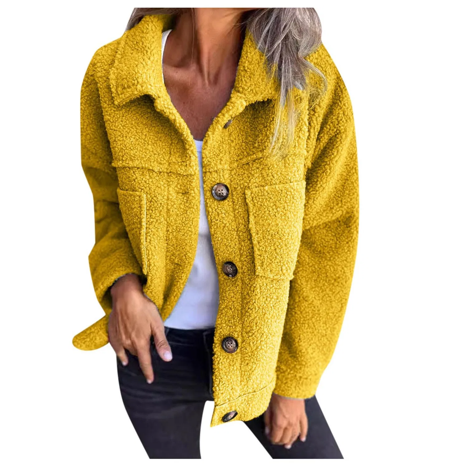 Женская куртка из вельвета с длинным рукавом, Giallo
