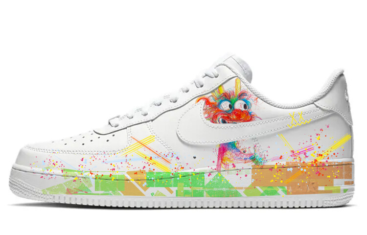 

Кроссовки Nike Air Force 1 Skateboard Shoes Women's Low-Top White Blue, Белый, Кроссовки Nike Air Force 1 Skateboard Shoes Women's Low-Top White Blue