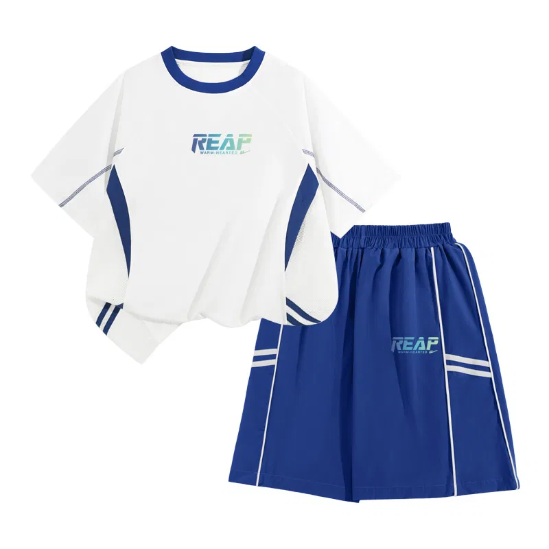 Детский спортивный комплект с круглым вырезом Royal Blue/H Blue Green Gradient Medium K+H Blue Green Gradient K WARRIOR