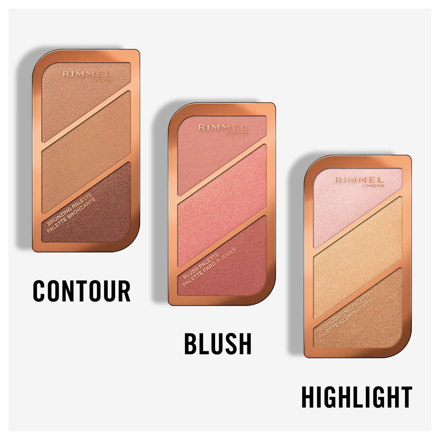 Rimmel сияющая палетка для контурирования лица Coral Glow 002, 20 г — фото 4