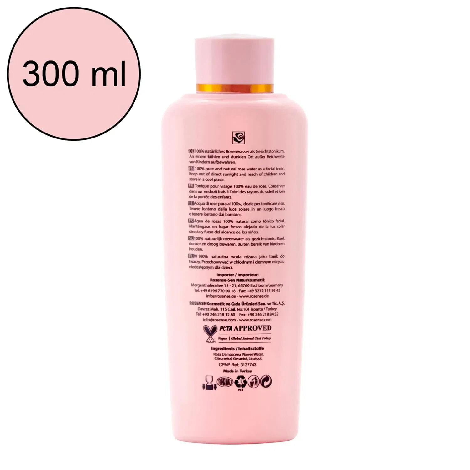 100% натуральная розовая вода Rosense (Eau de Rose) Rosense — фото 2