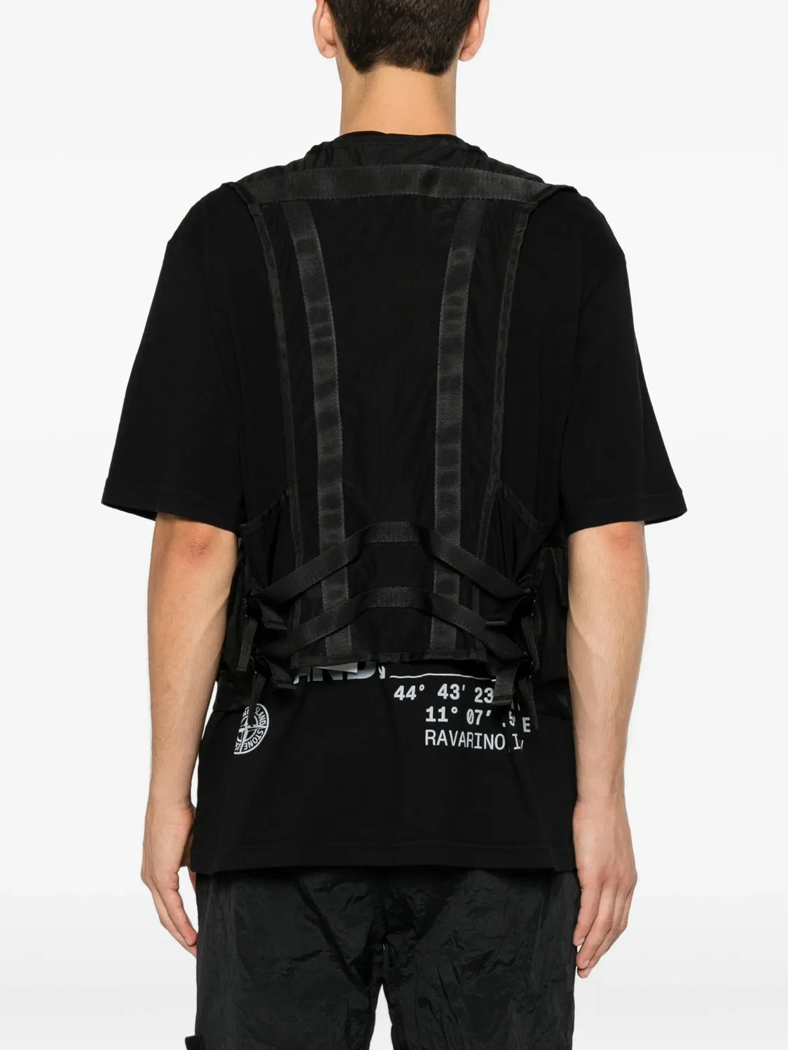 Stone Island Жилет с накладными карманами черный — фото 2
