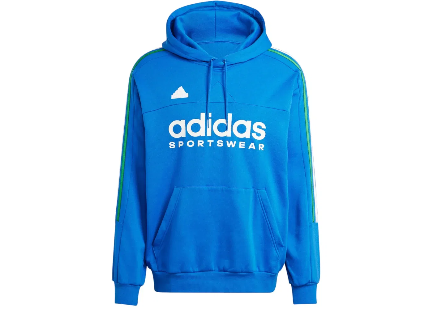 Мужская худи с принтом Adidas House Of Tiro Nations Pack, Blue Green White Red
