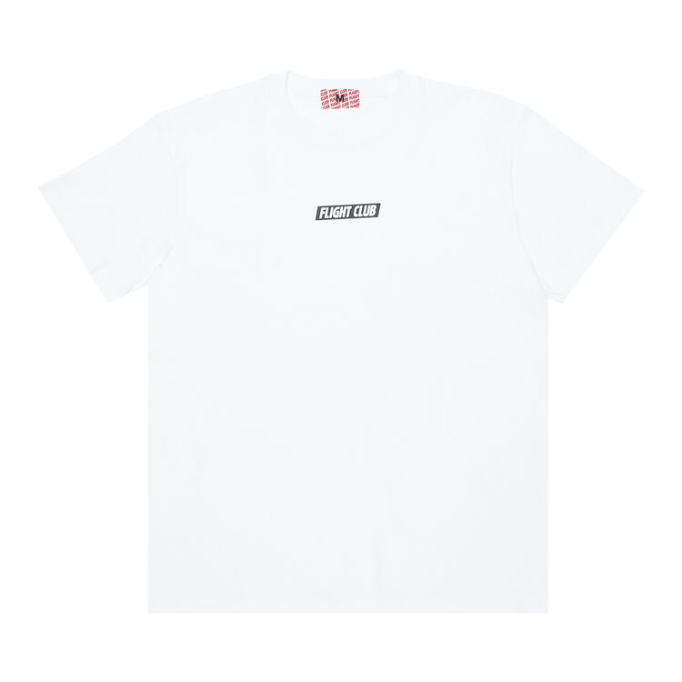 

Футболка Flight Club Slant Logo Tee 'White/Black', белый