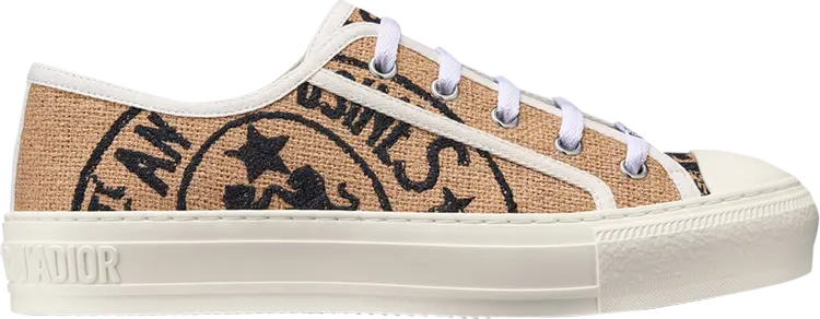 Кроссовки Dior Wmns WalkNDior Union Print - Raw Beige, коричневый
