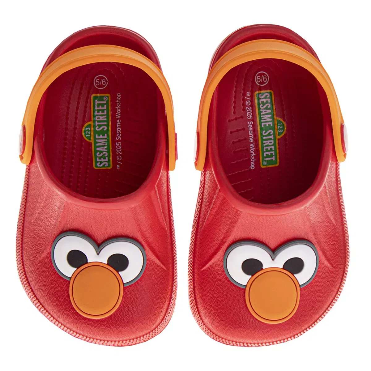 Детские сабо для мальчиков с принтом Sesame Street Cookie Monster Clogs Sesame Street, Red