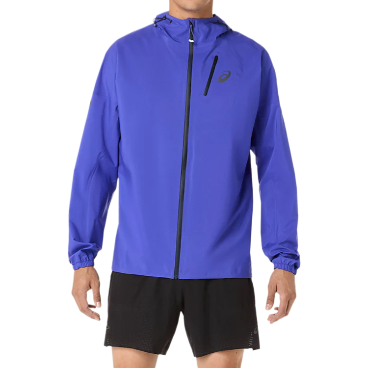 

ASICS Куртка FUJITRAIL мужская Cobalt Blue Burst/Midnight с капюшоном