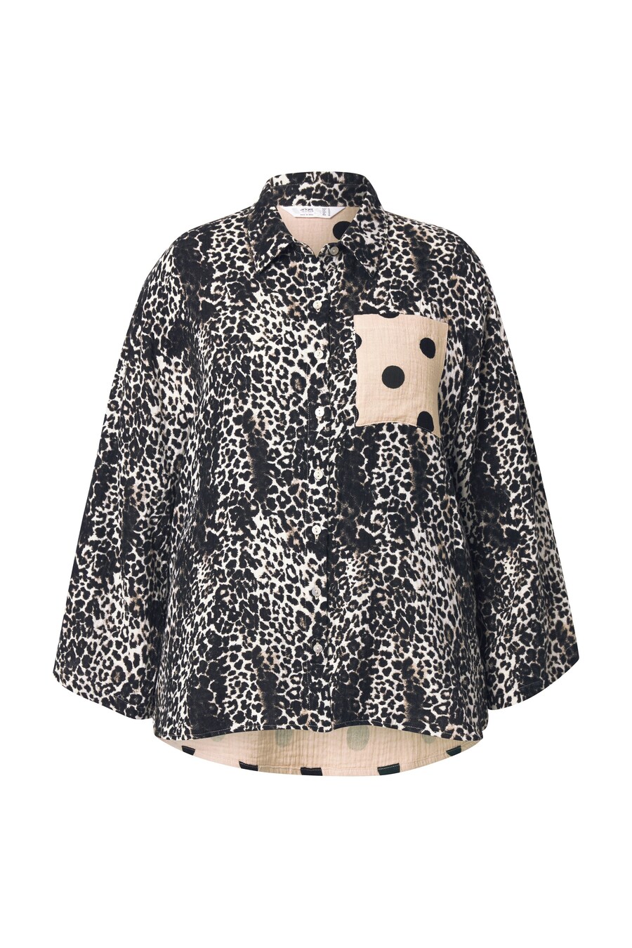 

Блуза Angel of Style, цвет Light beige/Black/mottled black