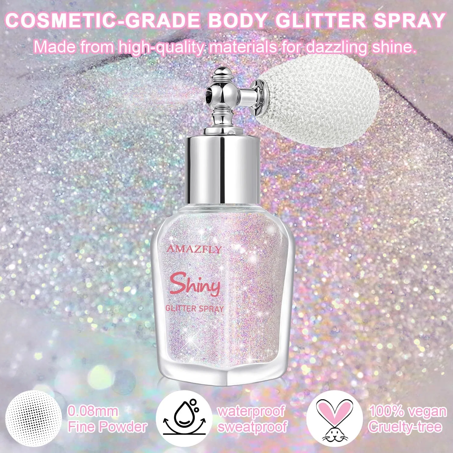 Глиттер-спрей для волос и тела, сияющий LemonSac, цвет Dazzle — фото 2