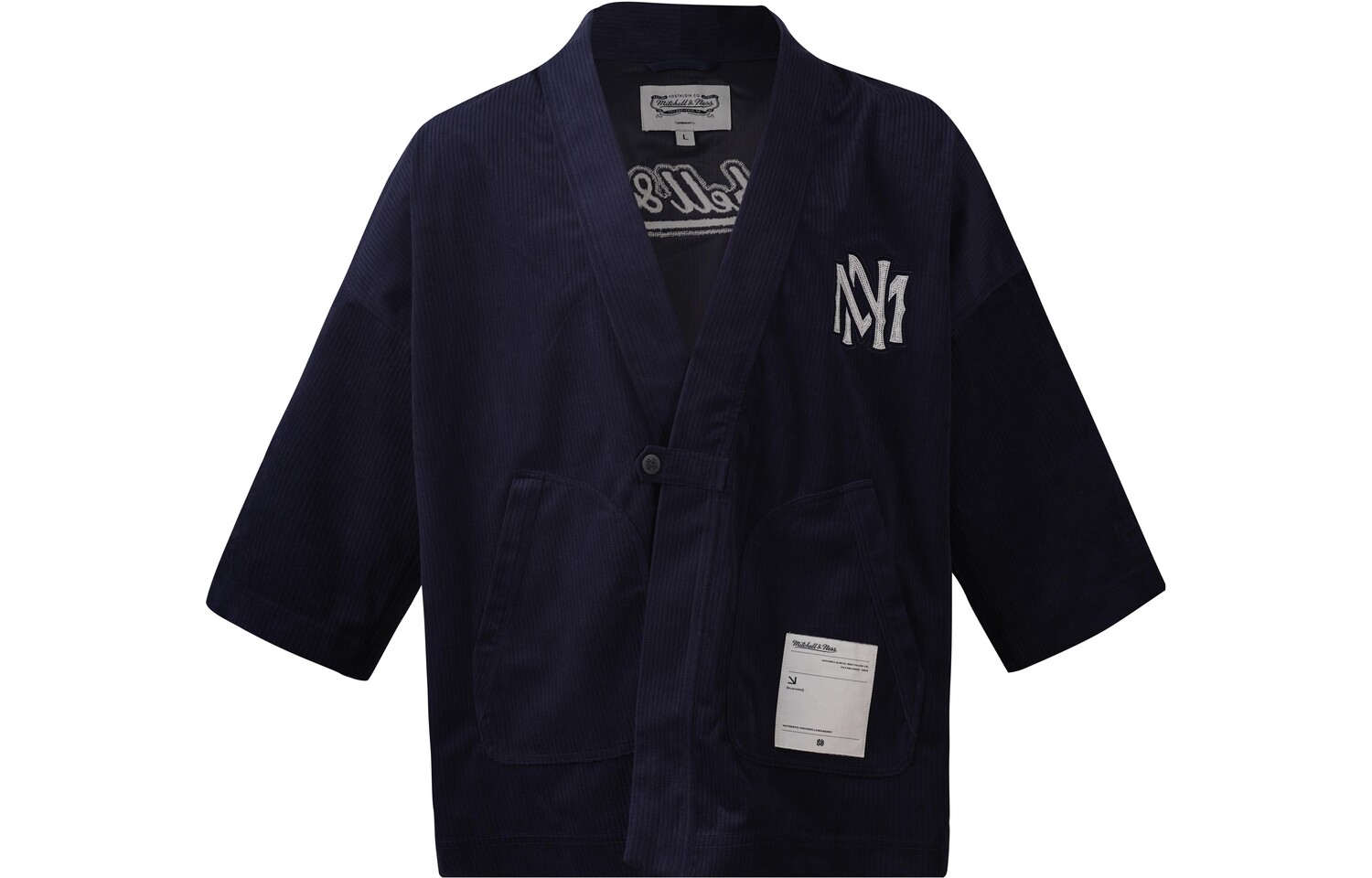 

Плащ мужской темно-синий Mitchell Ness