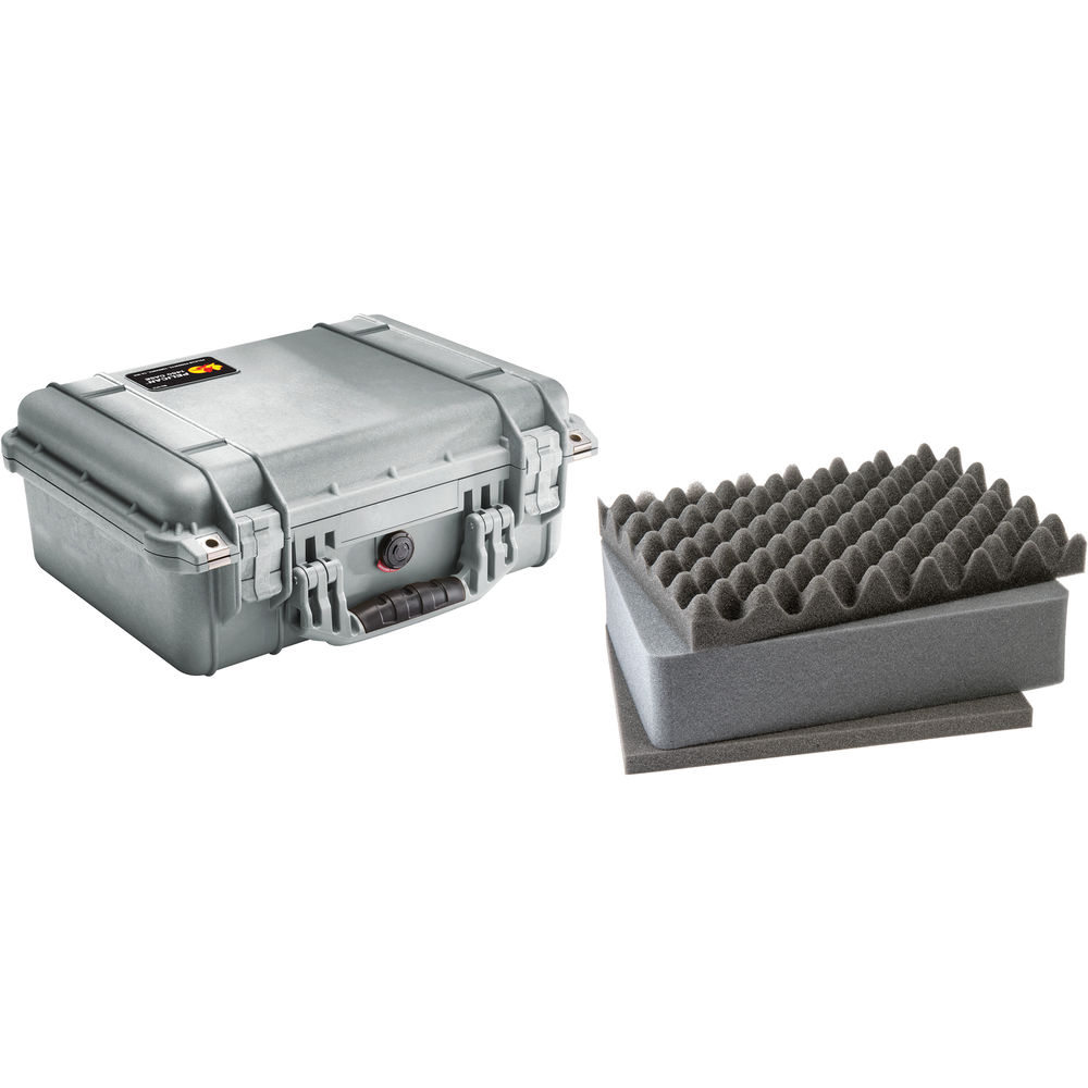 

Чехол Pelican 1450 с пеной (серебристый)