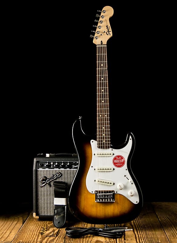 

Электрогитара Squier Stratocaster Starter Package - Brown Sunburst