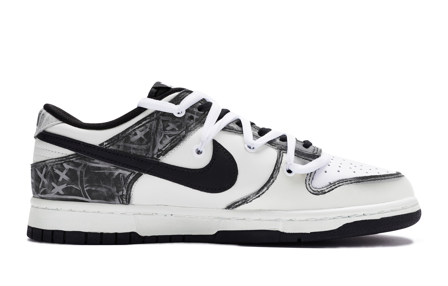 

Кроссовки Nike Dunk Skateboard Shoes Women's Low-Top Black White