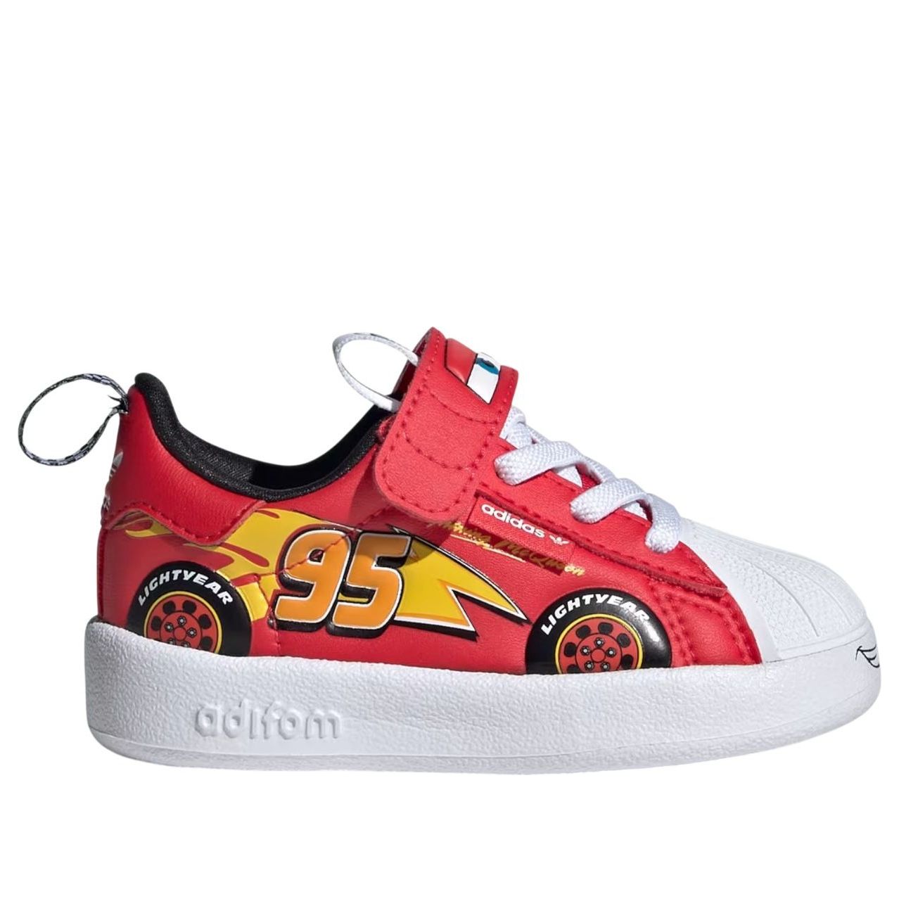 (TD) Adidas Adidas Pixar Cars Adifom Superstar 360 'Pure Ruby Cloud White' — фото 2