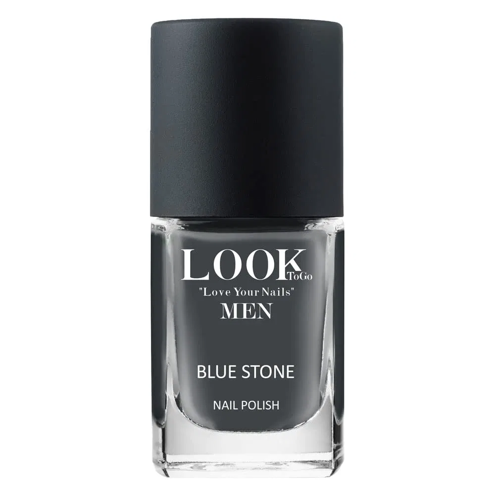 Мужской веганский лак для ногтей «Blue Stone Men» от Look to go Look To Go