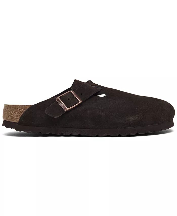 Женские замшевые кожаные сабо Boston Soft Footbed от Finish Line Birkenstock, коричневый — фото 2