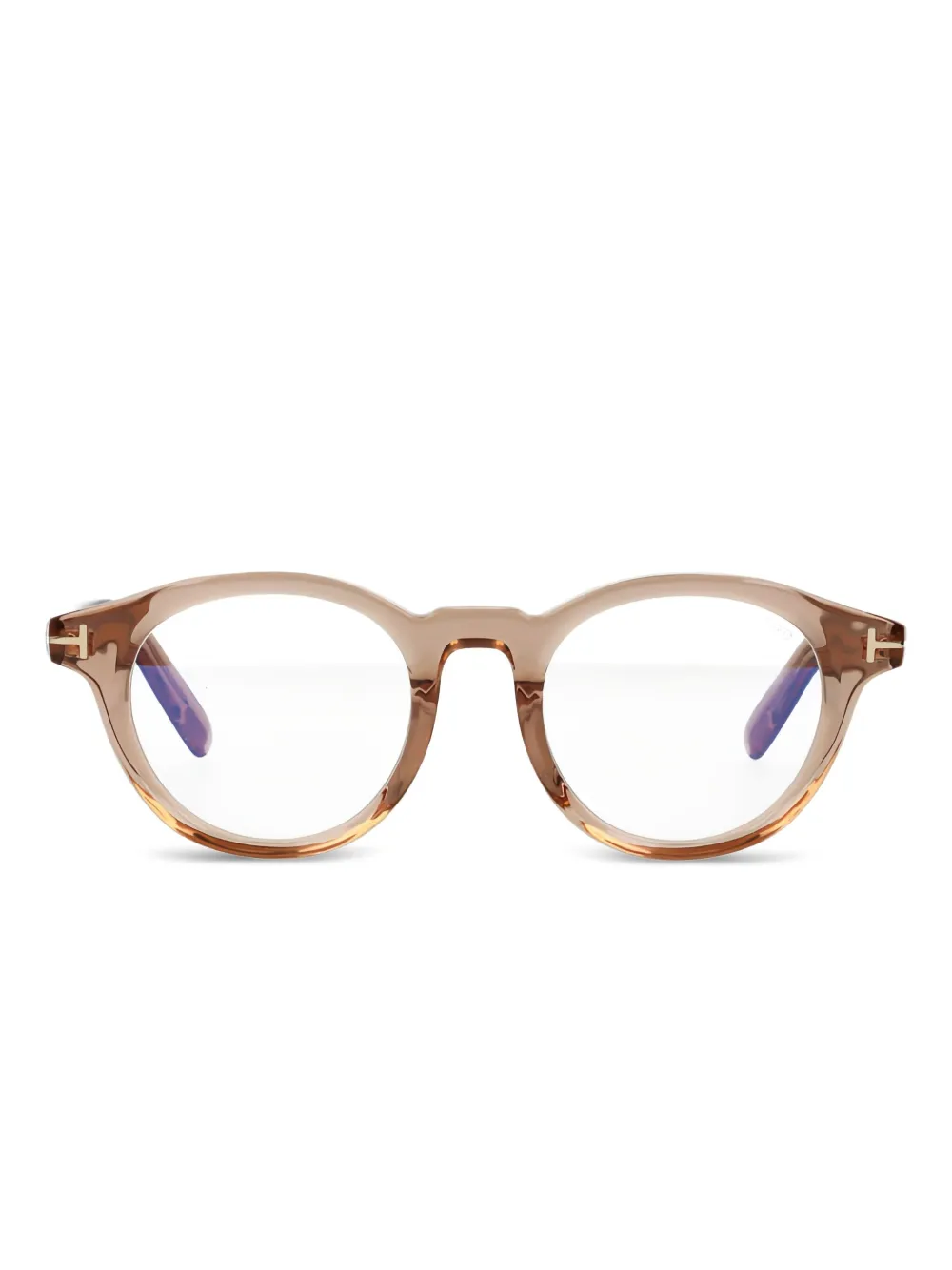 

Очки в круглой оправе TOM FORD Eyewear, коричневый