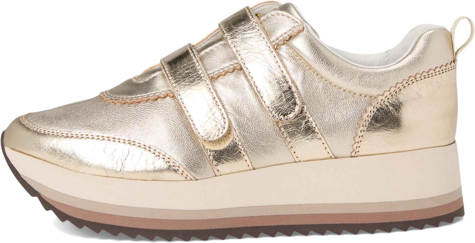 Кроссовки Johnston & Murphy Gracie Double Strap Sneakers, цвет Gold Metallic — фото 4