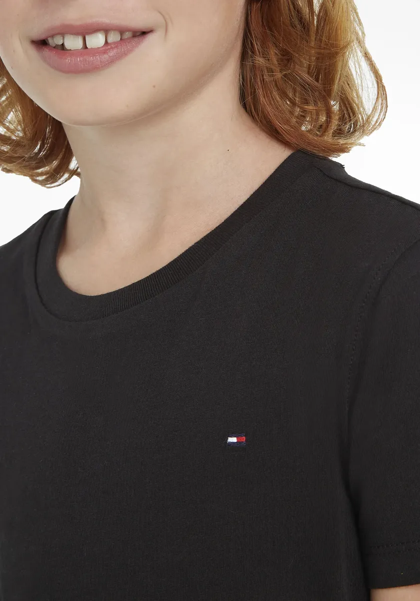 Футболка Tommy Hilfiger "BOYS BASIC CN KNIT", Children Kids Junior MiniMe, для мальчиков, черный — фото 3