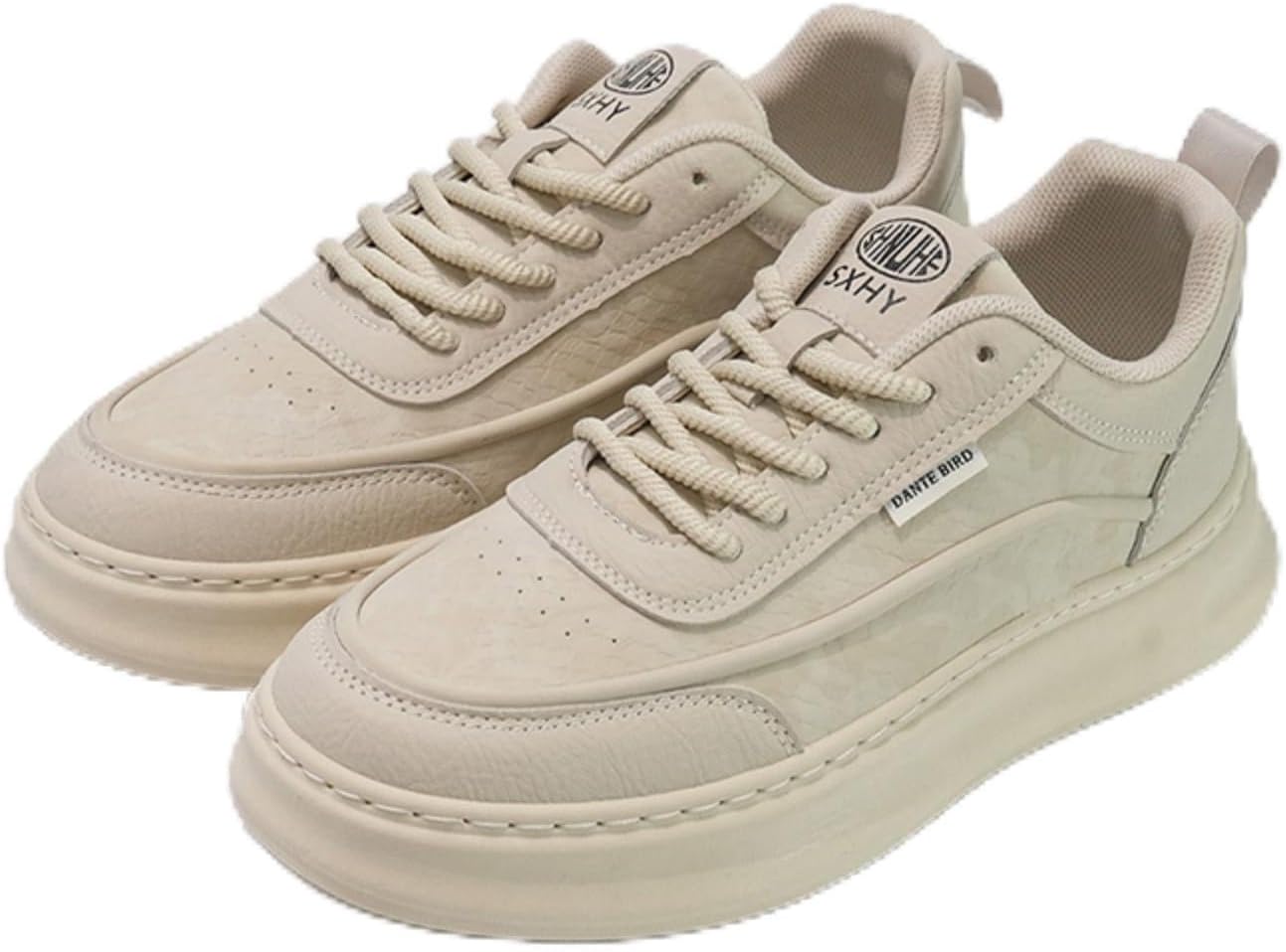 

Мужские ретро кроссовки на низкой платформе, стильные повседневные туфли на шнуровке с нескользящей толстой подошвой для ежедневной носки Aokisx, N2-apricot