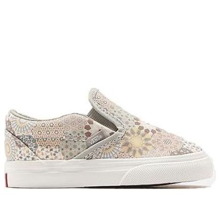 

Кроссовки kith x vault og classic slip-on 'multi tile' Vans, бежевый