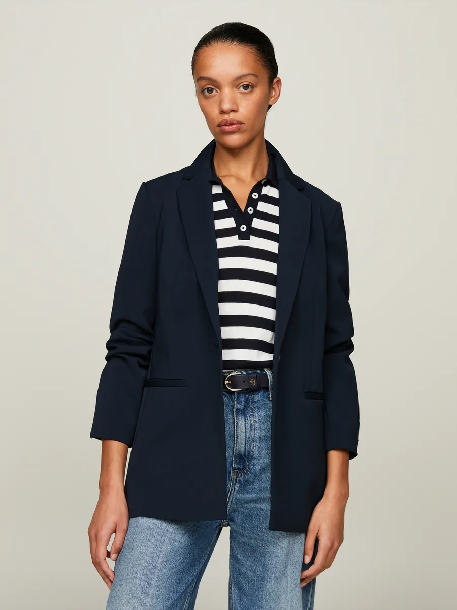 

Короткий пиджак Tommy Hilfiger "GOLD BUTTON SLIM FIT SB BLAZER" с разрезом сзади, цвет Desert Sky
