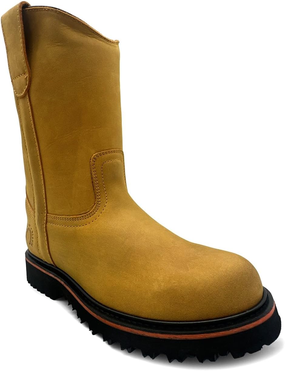 

Мужские кожаные ботинки The Western Shops с усиленной подошвой и вставкой для легкого надевания, Miel