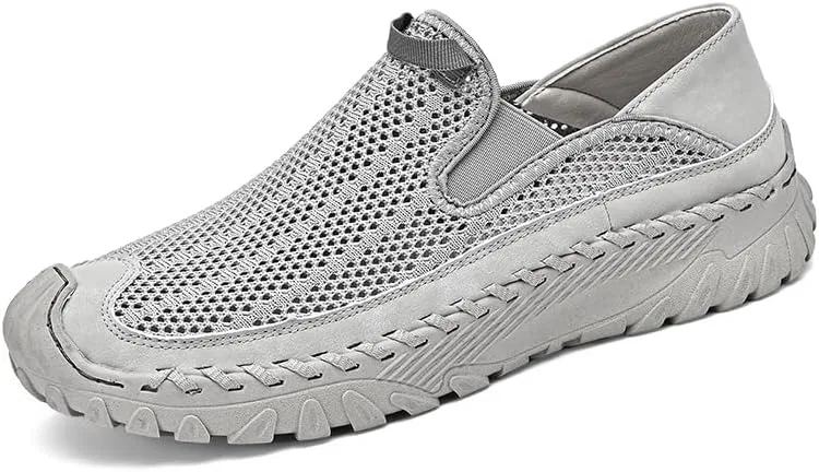 Мужские мокасины дышащие Asifn Mesh Loafers Grey