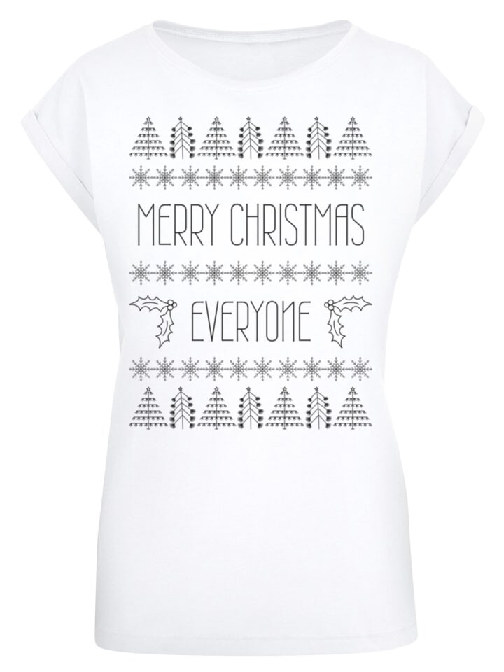 

Футболка F4NT4STIC Merry Christmas Everyone Weihnachten, белый